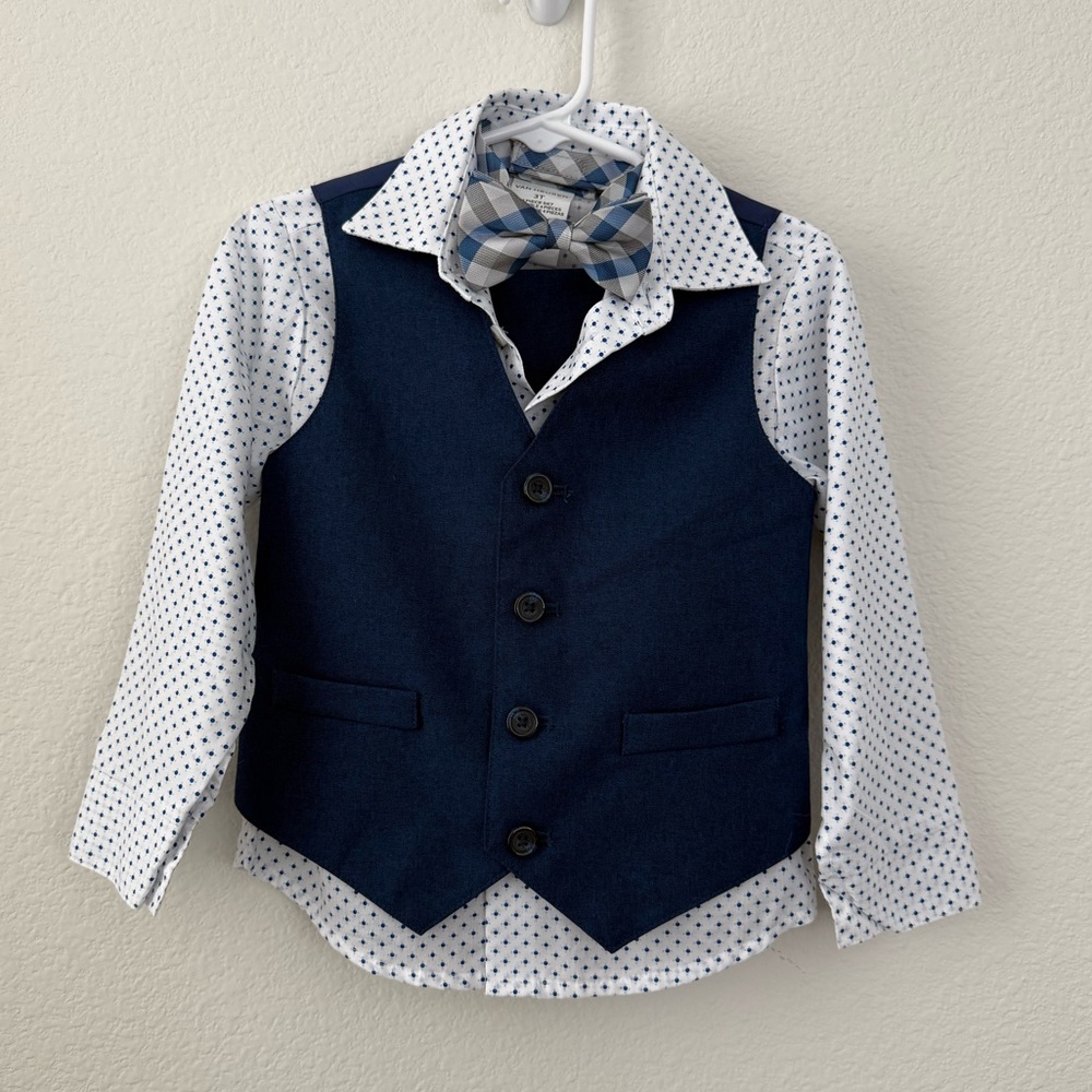 Toddler Boys 4-Piece Suit Set